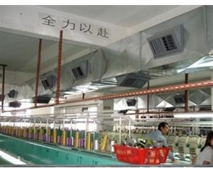 紡織廠安裝冷風機工程案例